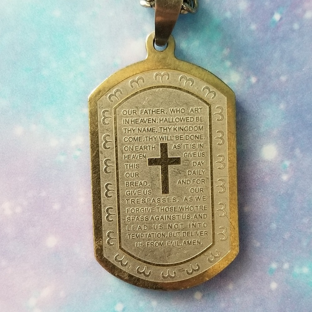 Our Father Prayer Necklace